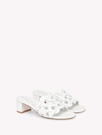 Sandales Amalfi 45 en cuir lisse - Blanc