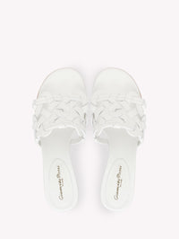 Sandales Amalfi 45 en cuir lisse - Blanc