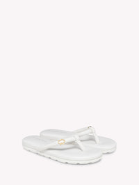 Sandales Fidji en cuir lisse - Blanc