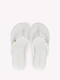 Sandales Fidji en cuir lisse - Blanc