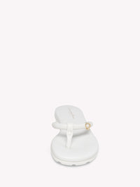 Sandales Fidji en cuir lisse - Blanc