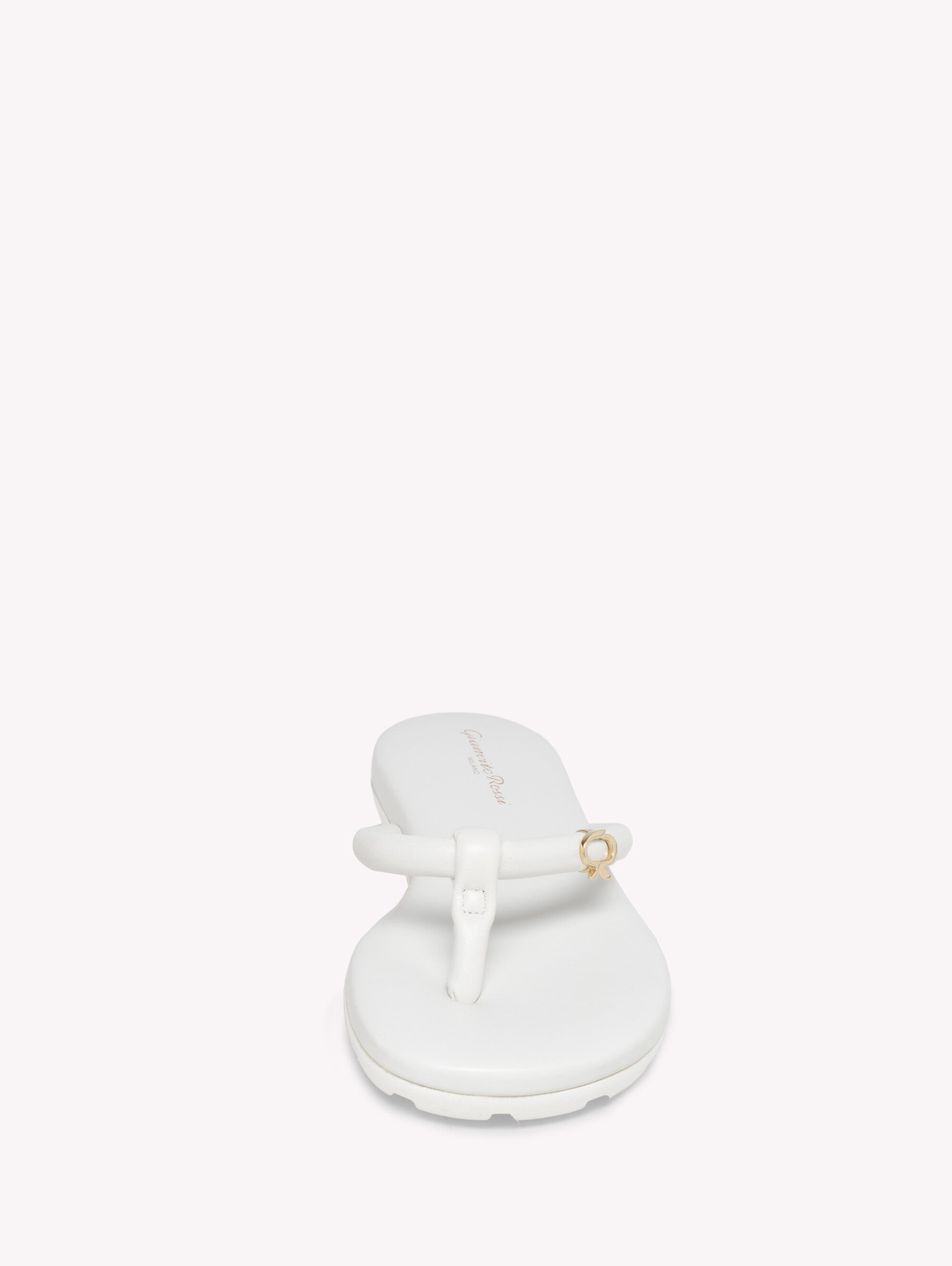 Sandales Fidji en cuir lisse - Blanc