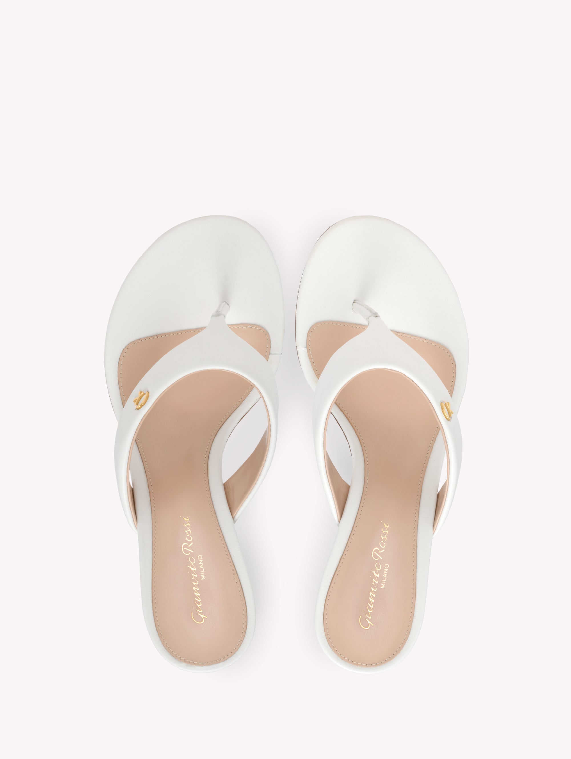 Sandales Ascent 55 en cuir lisse - Blanc