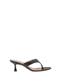 Sandales Ascent 55 en cuir lisse - Noir