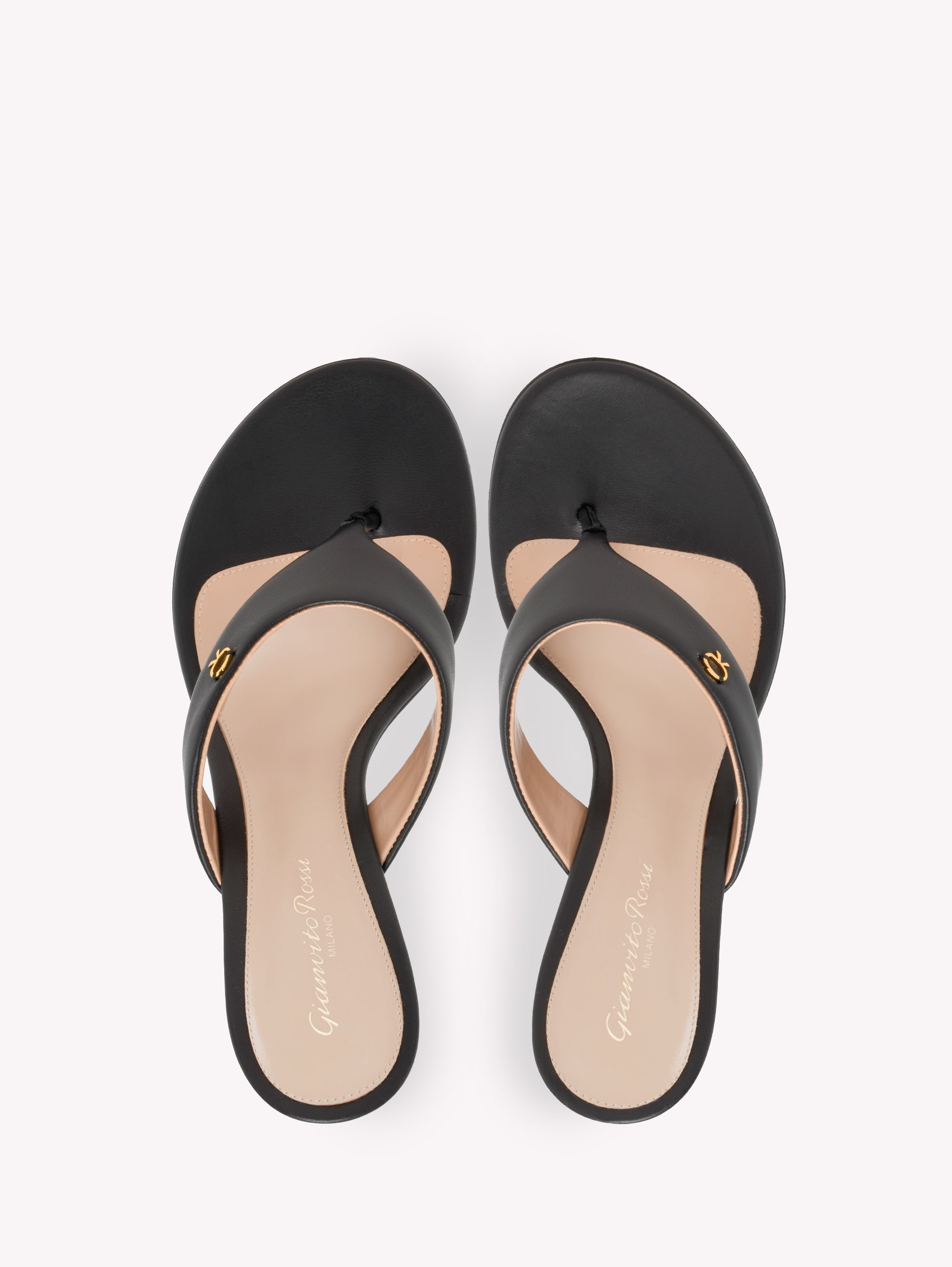 Sandales Ascent 55 en cuir lisse - Noir