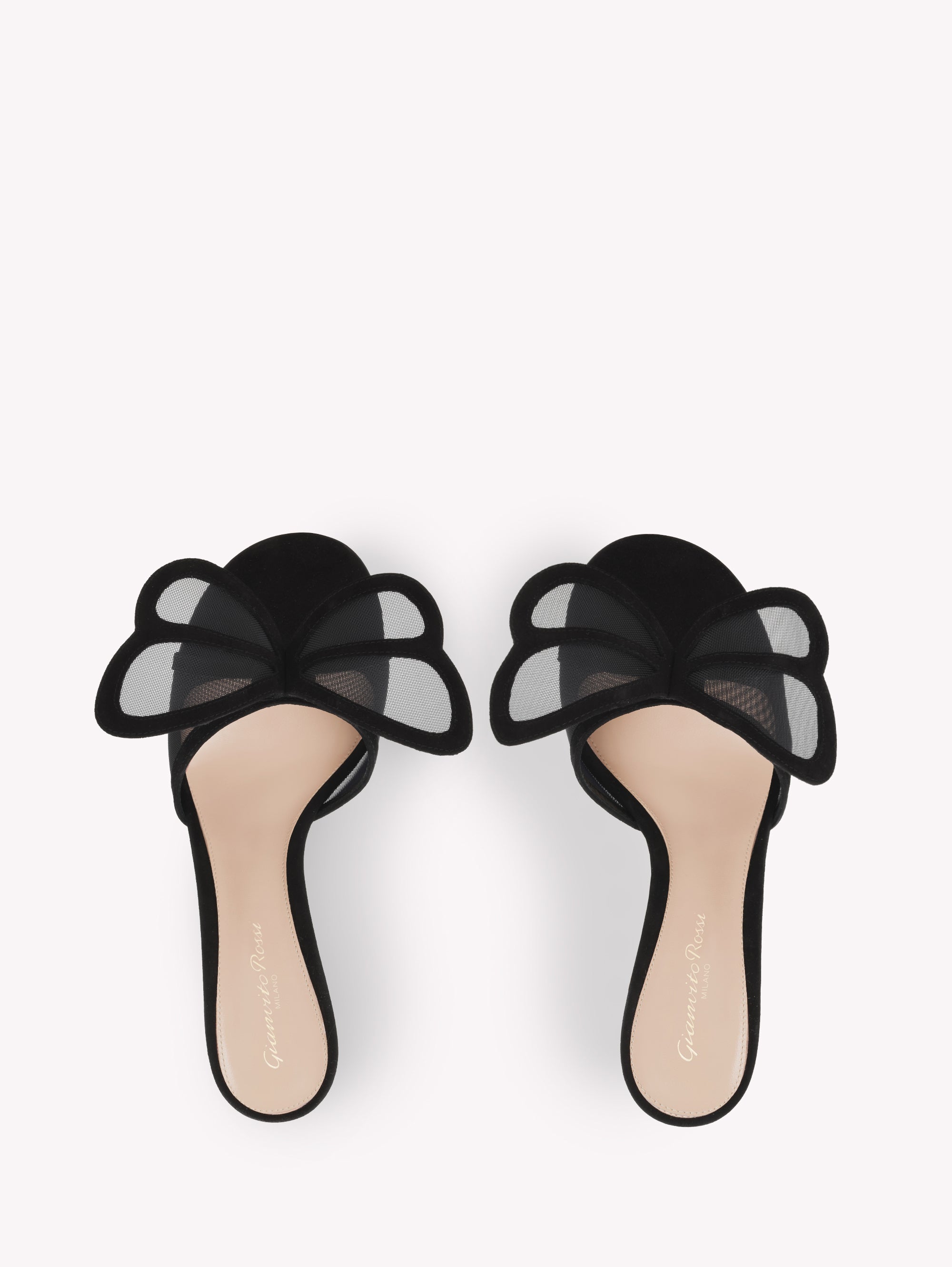 Sandales Ilia 70 en daim - Noir