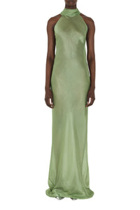 Robe longue Sienna - Matcha Green