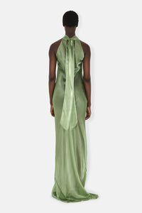 Robe longue Sienna - Matcha Green