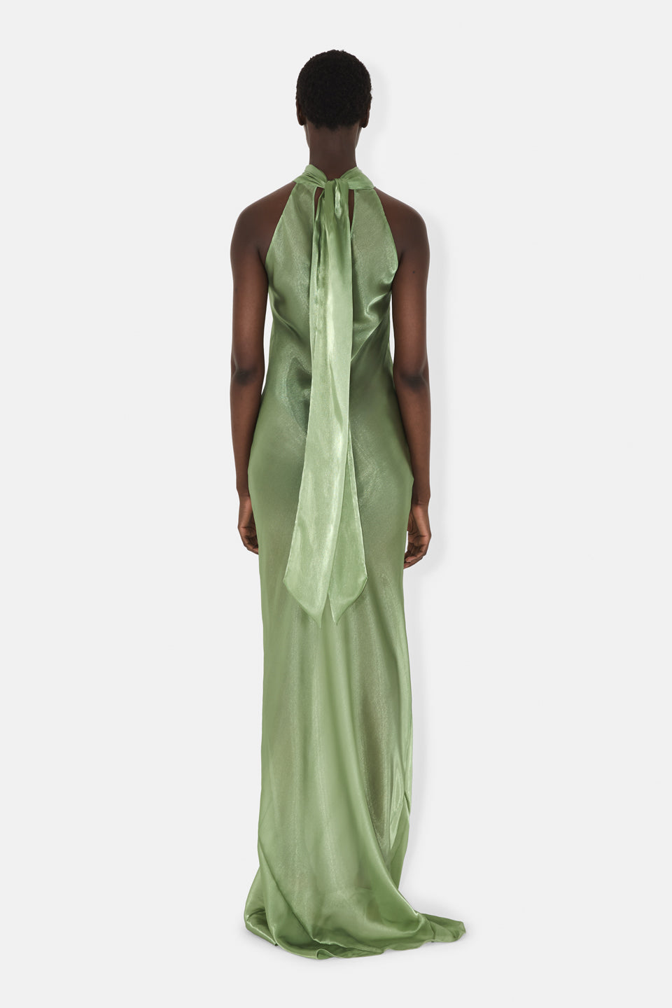 Robe longue Sienna - Matcha Green