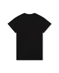 Robe à logo en coton - Black