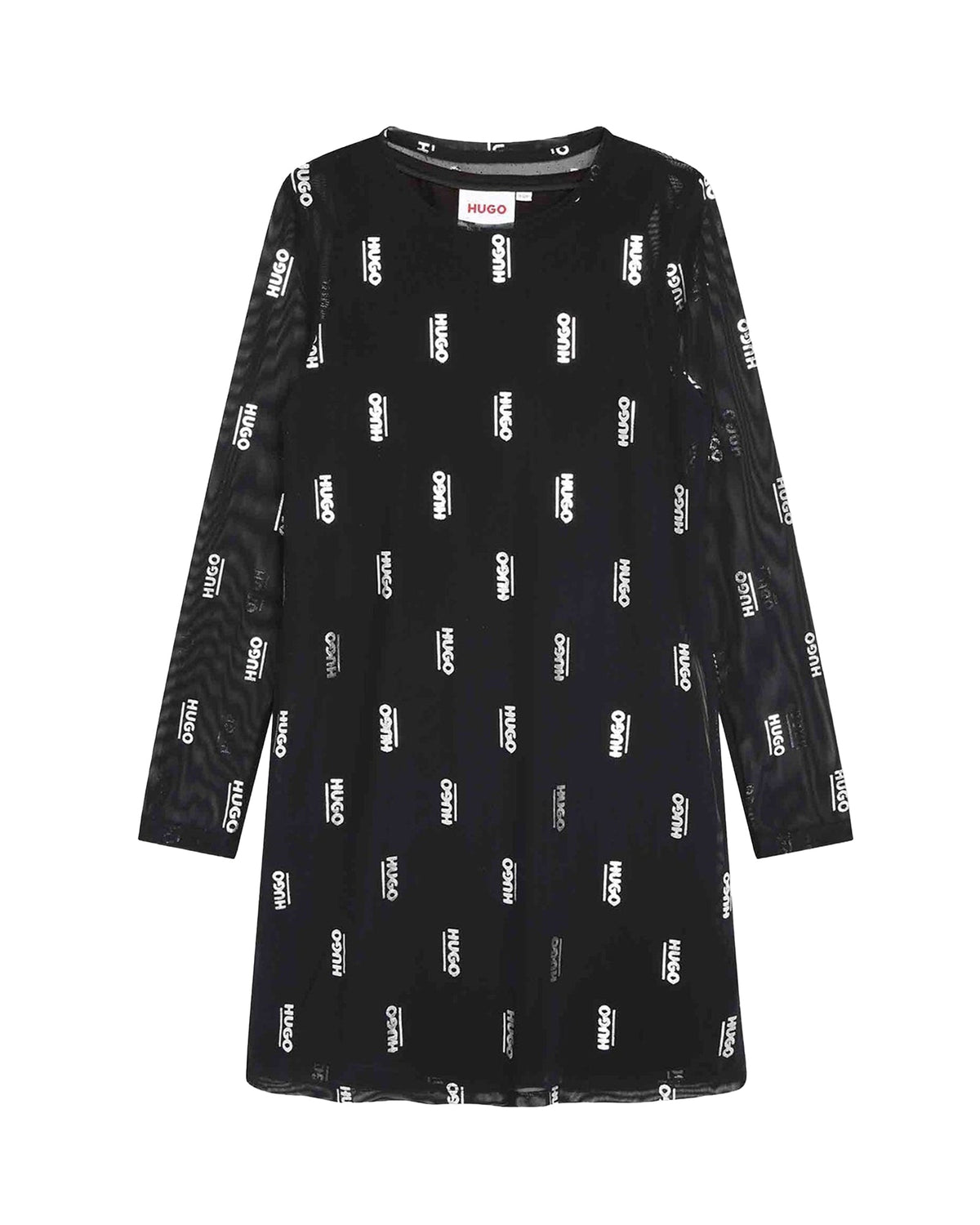 Robe à manches longues à logo - Black