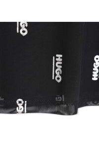 Robe à manches longues à logo - Black