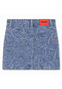 Jupe courte en denim - Denim Blue