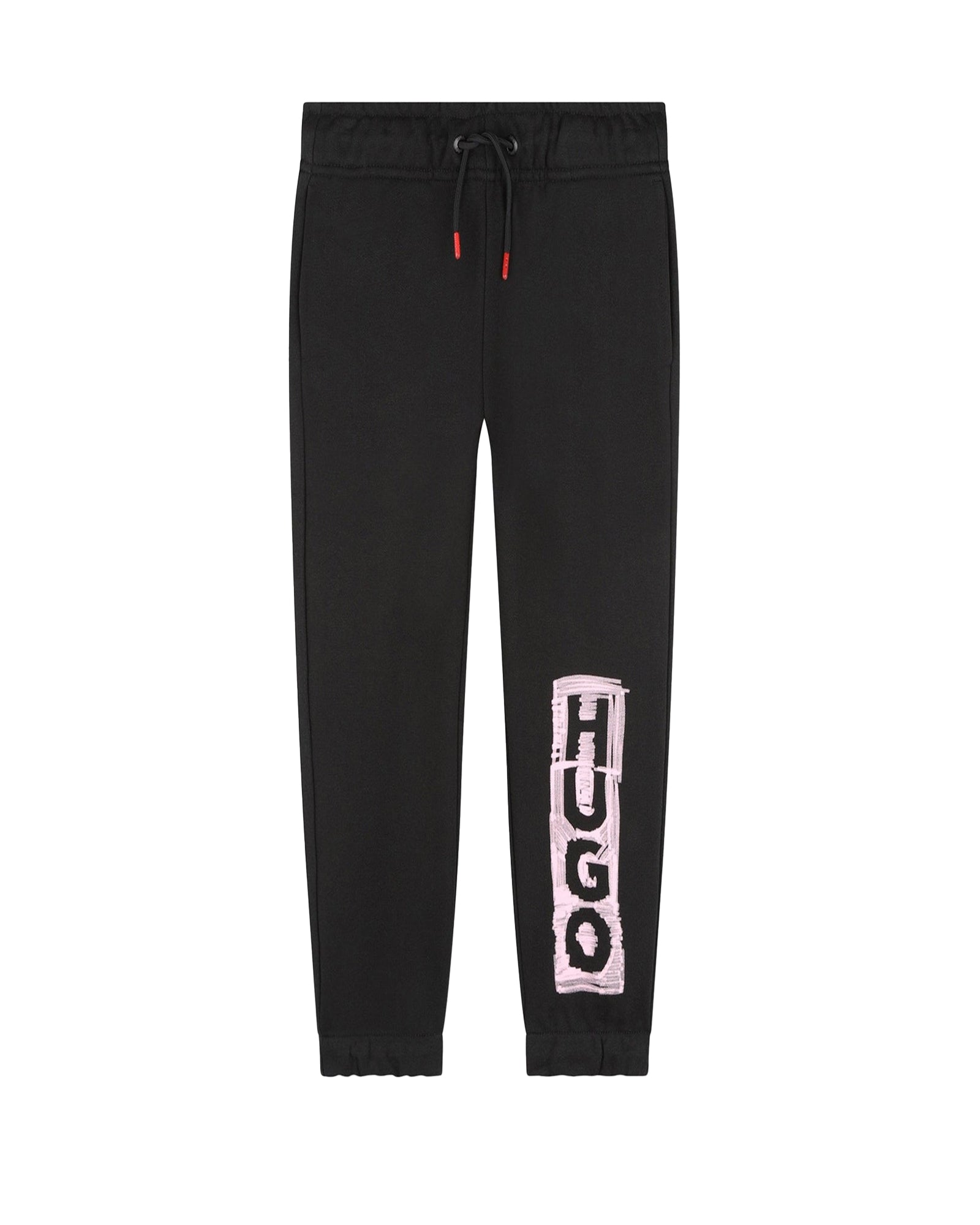 Pantalon à taille élastiquée en coton - Black