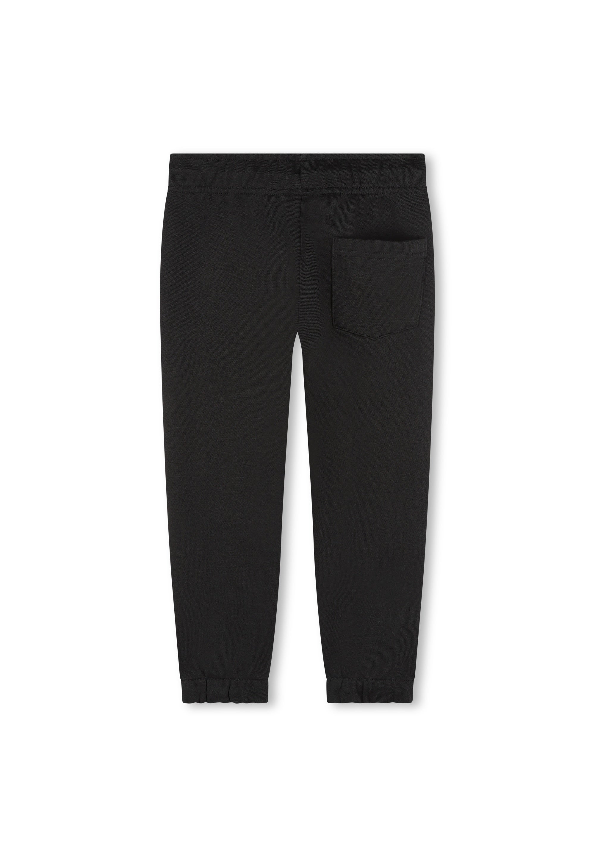 Pantalon à taille élastiquée en coton - Black