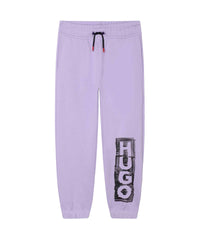 Pantalon à taille élastiquée en coton - Light Violet