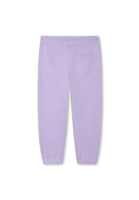 Pantalon à taille élastiquée en coton - Light Violet