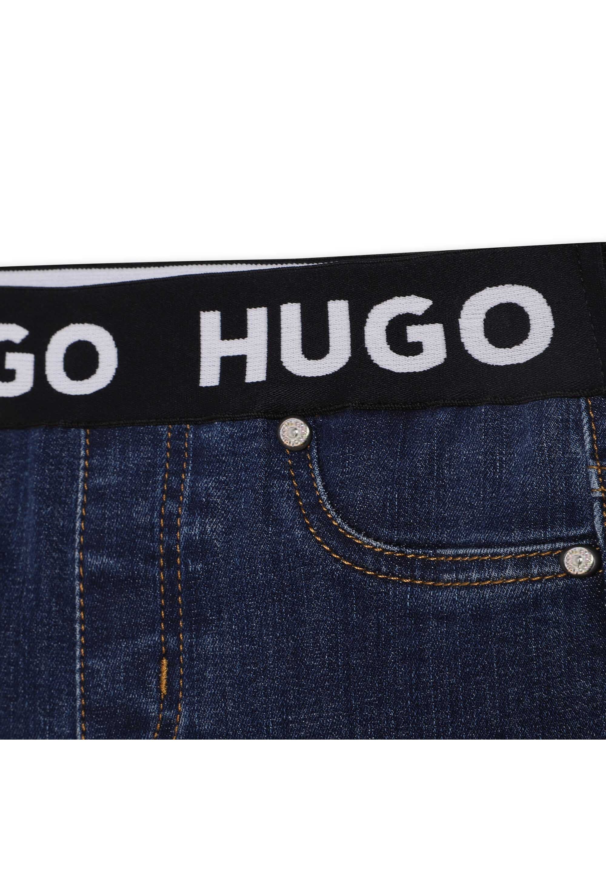 Legging poches en demin - Denim Blue