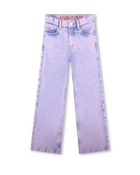 Denim logo trousers - Denim Violet