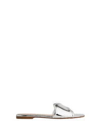 Sandales Lucrezia en cuir lisse - Argent