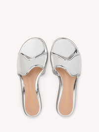 Sandales Lucrezia en cuir lisse - Argent