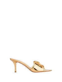 Sandales Lucrezia 70 en cuir lisse - Or