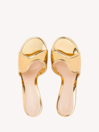Sandales Lucrezia 70 en cuir lisse - Or