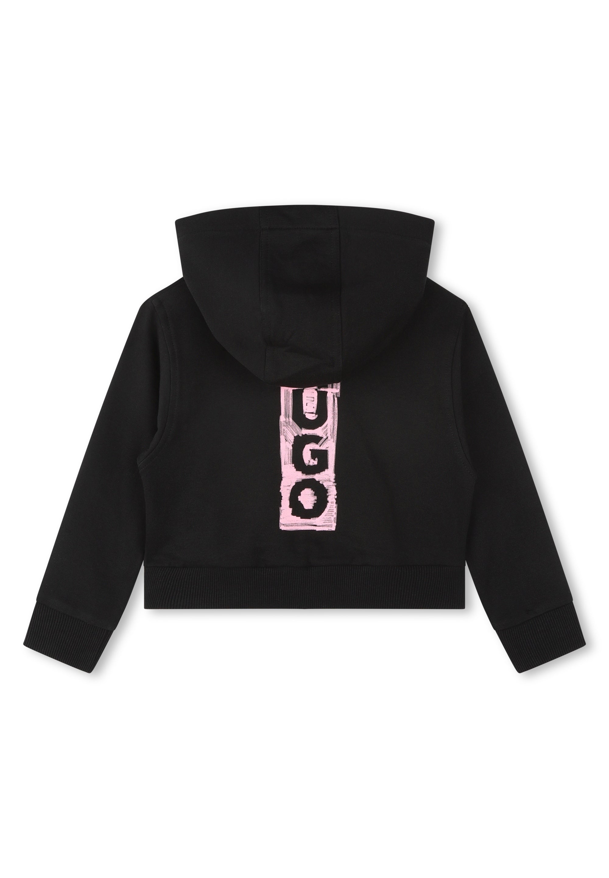 Gilet de survêtement à capuche en coton - Black