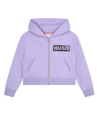 Gilet de survêtement à capuche en coton - Light Violet