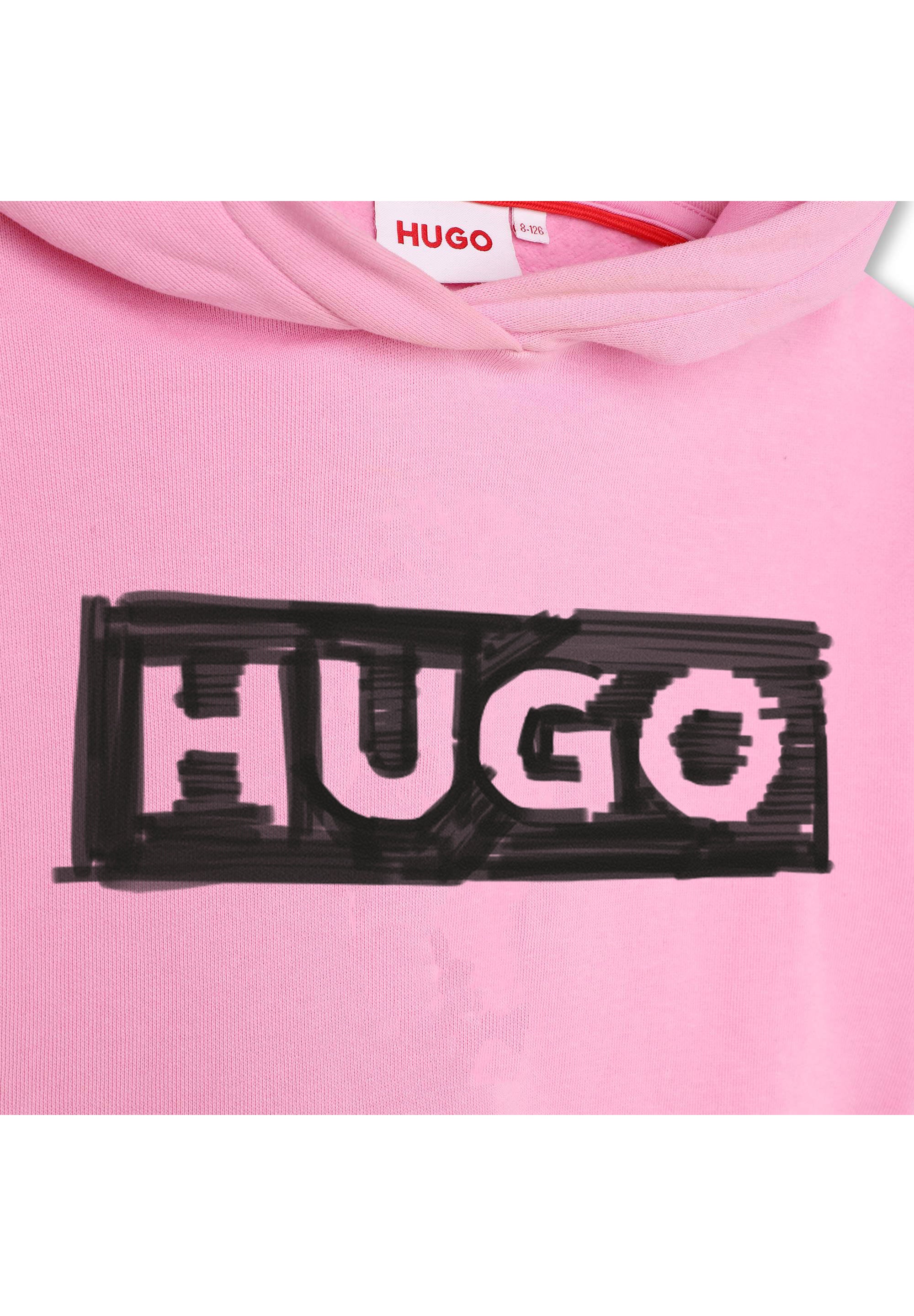 Sweat à capuche en coton - Deep Pink