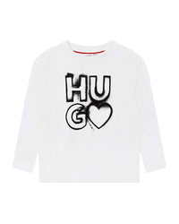 Long-sleeved cotton fantasy T-shirt - White