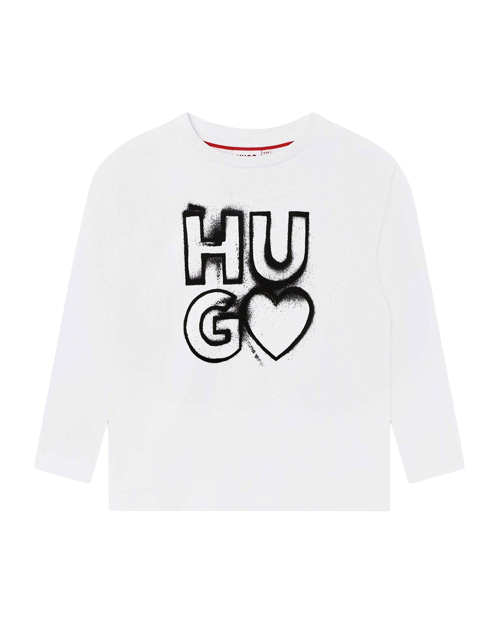 Long-sleeved cotton fantasy T-shirt - White