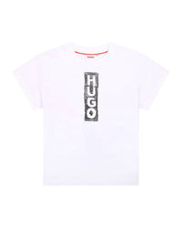 Short-sleeved cotton logo T-shirt - White