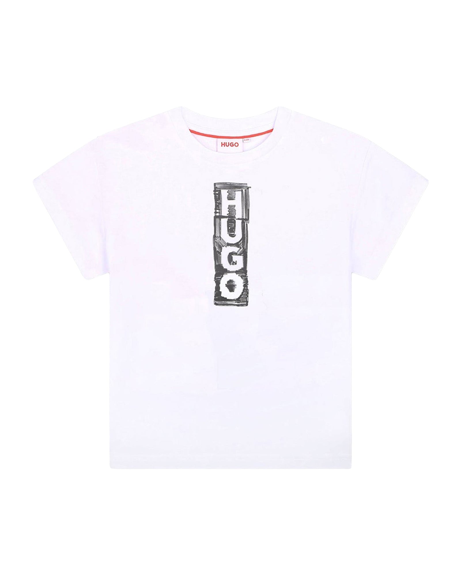 Short-sleeved cotton logo T-shirt - White