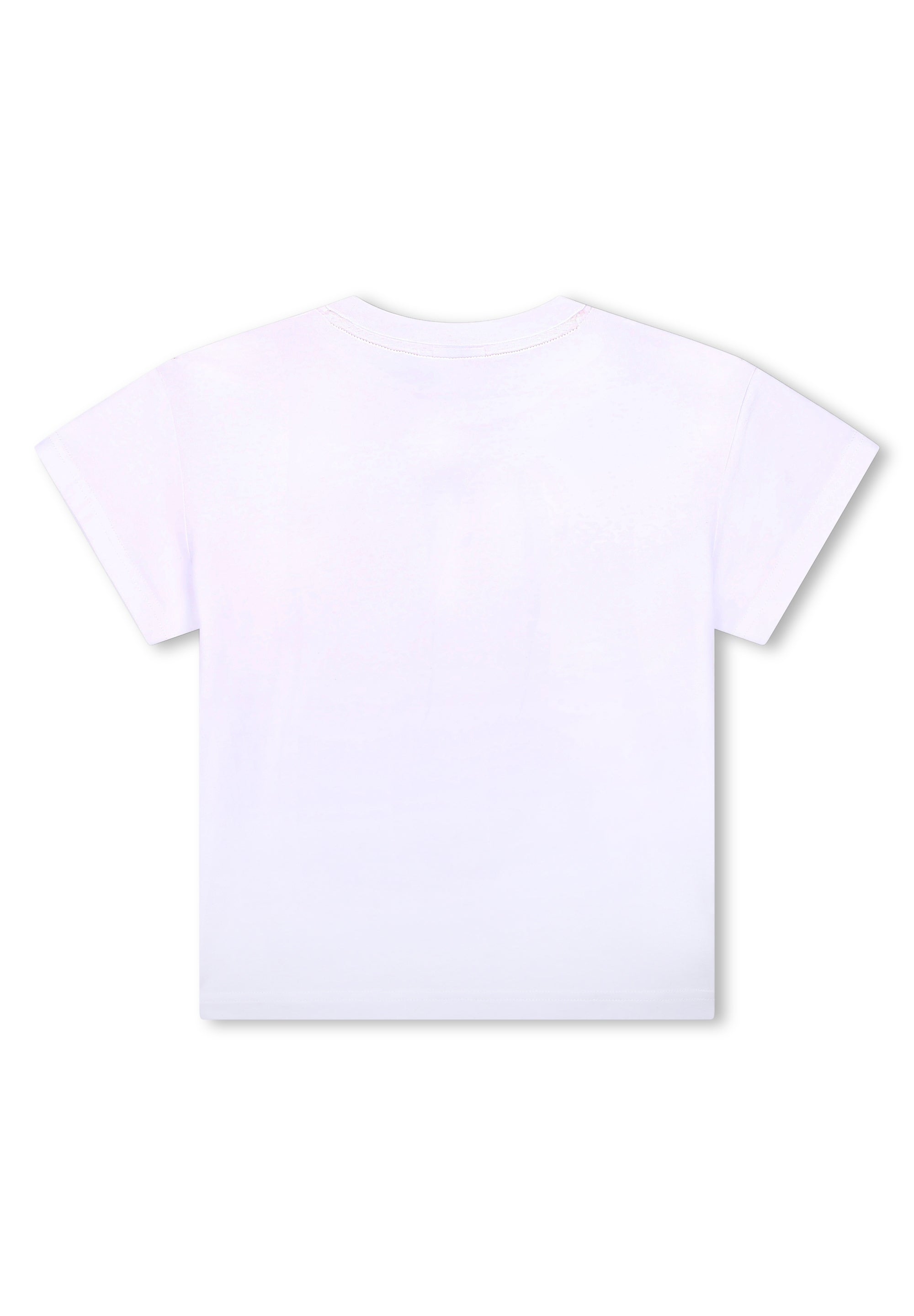 Short-sleeved cotton logo T-shirt - White