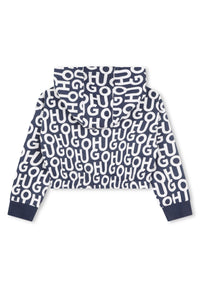 Gilet de survêtement à capuche en molleton - Médiéval Blue