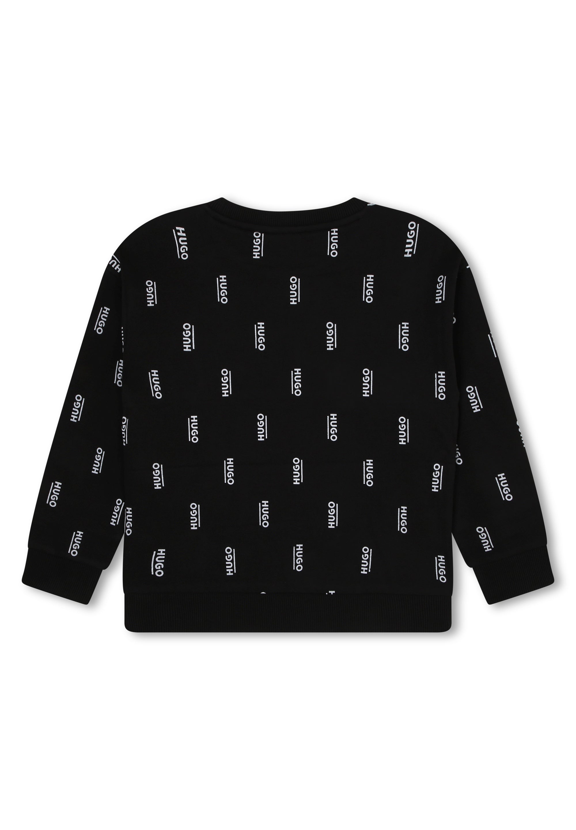 Round-neck fleece sweatshirt - Black