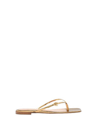 Sandales Ribbon en cuir lisse - Or