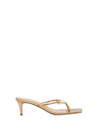 Sandales Ribbon 55 en cuir lisse - Or