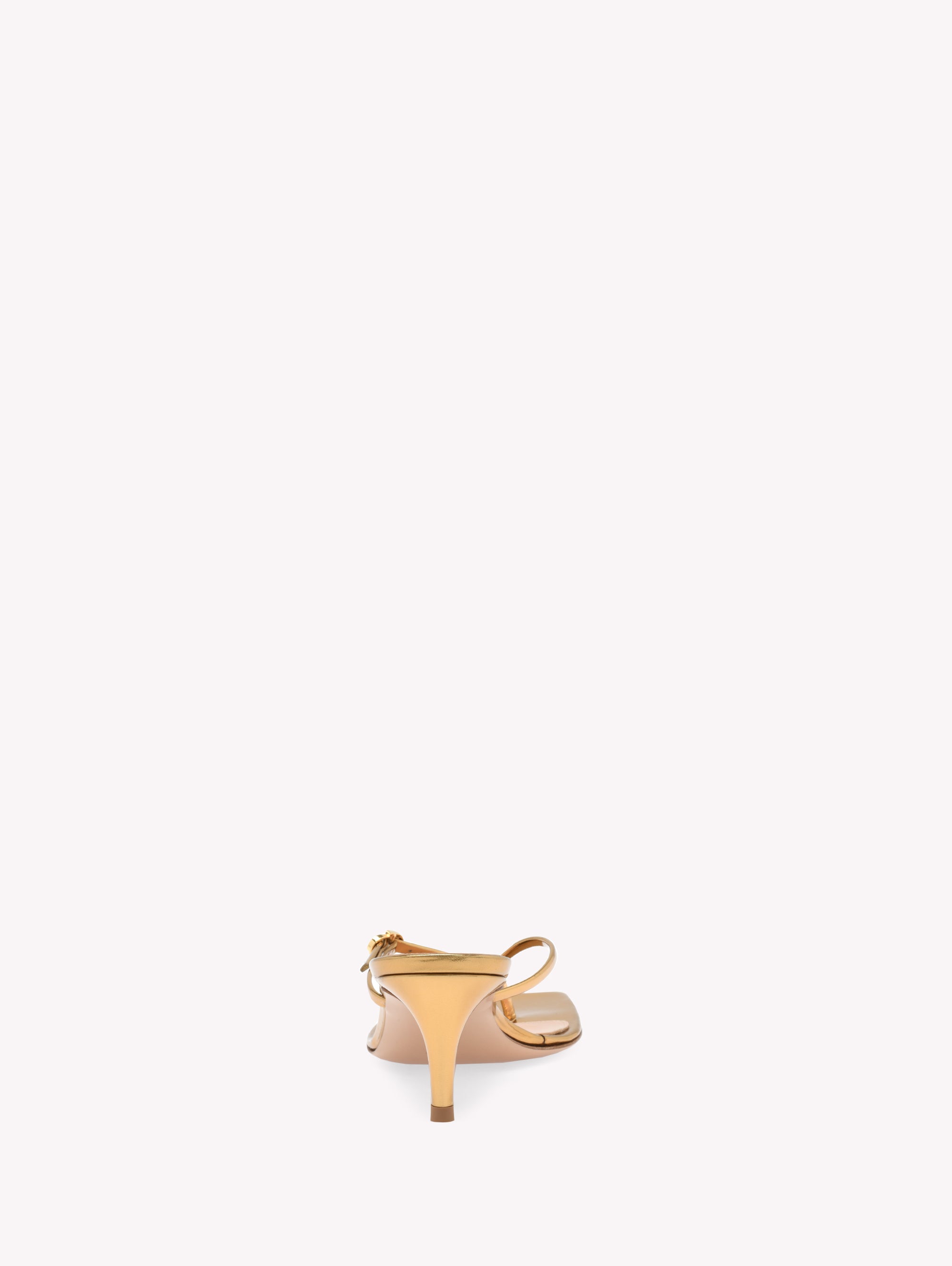 Sandales Ribbon 55 en cuir lisse - Or