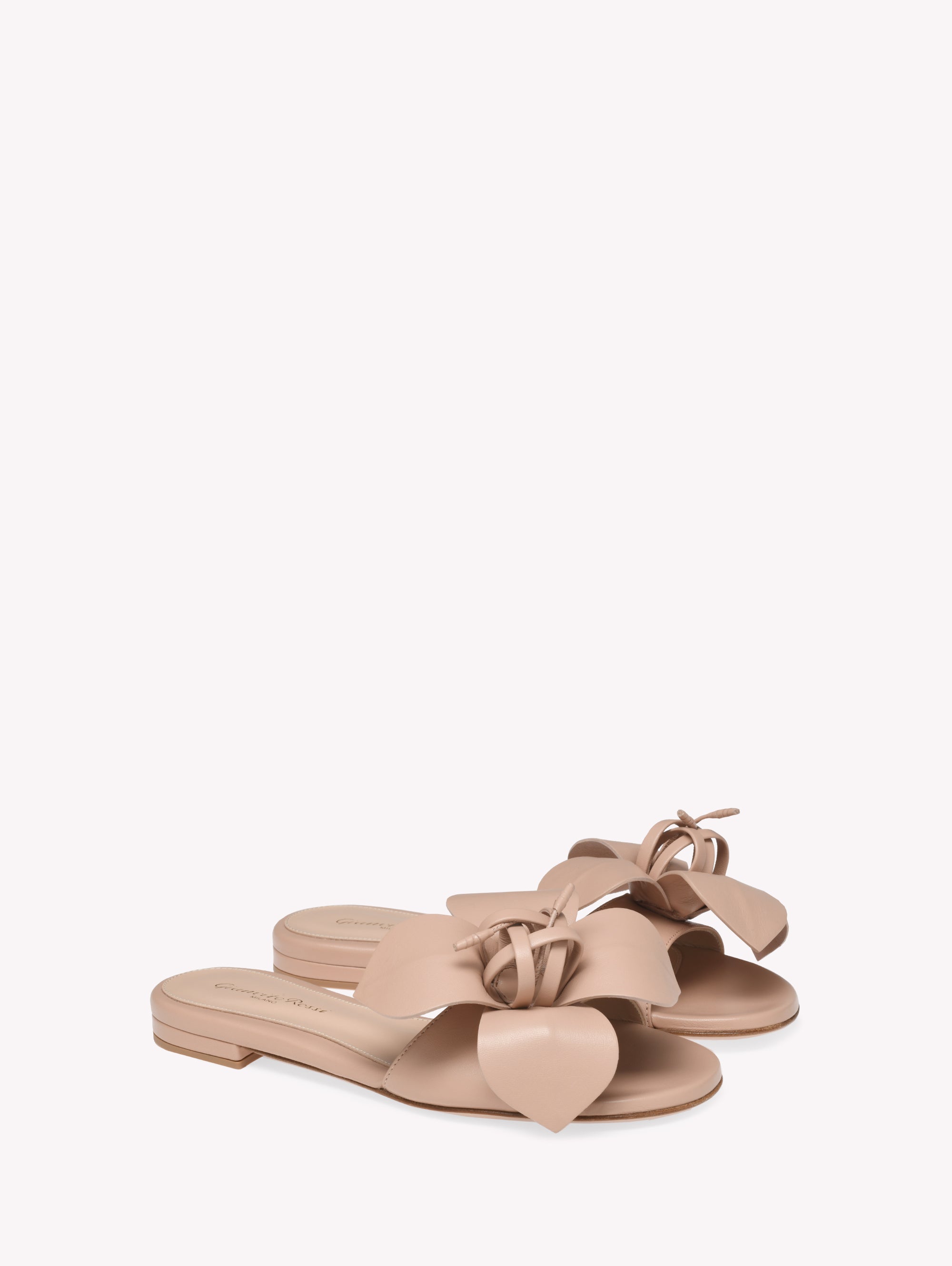 Sandales Lucilla en cuir lisse - Rose