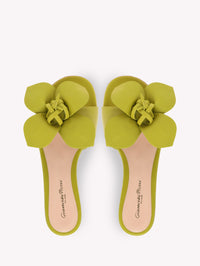 Sandales Lucilla en cuir lisse - Vert