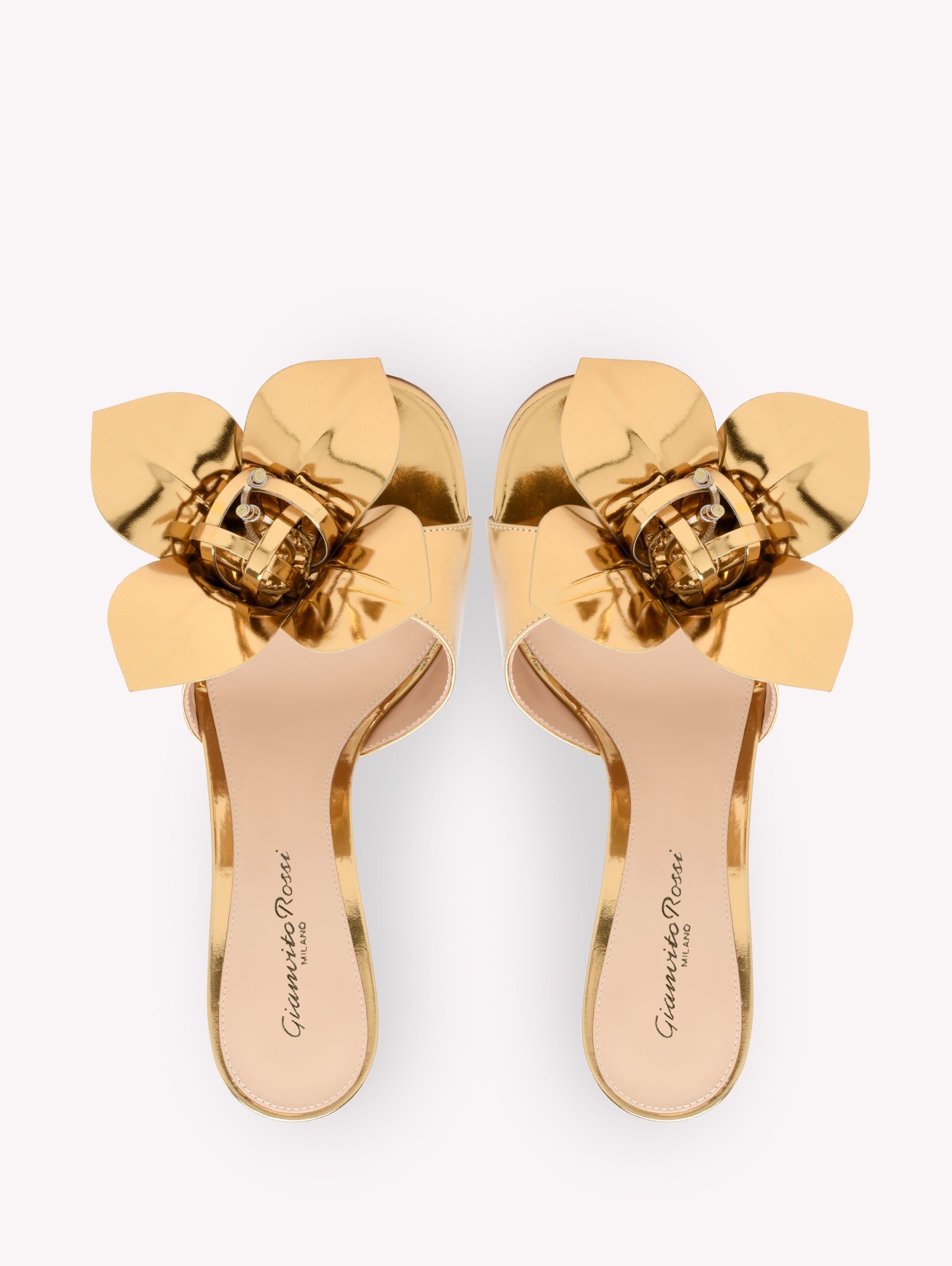 Sandales Lucilla 55 en cuir lisse - Or