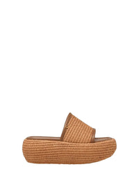 Sandales Amami 60 en cuir lisse - Marron