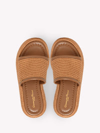 Sandales Amami 60 en cuir lisse - Marron