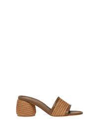 Sandales Amami 60 en cuir lisse mélangé - Marron