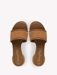 Sandales Amami 60 en cuir lisse mélangé - Marron