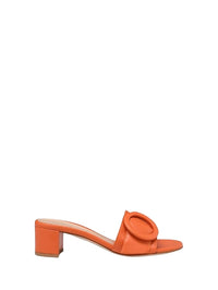 Sandales Venezia 45 en cuir lisse - Orange