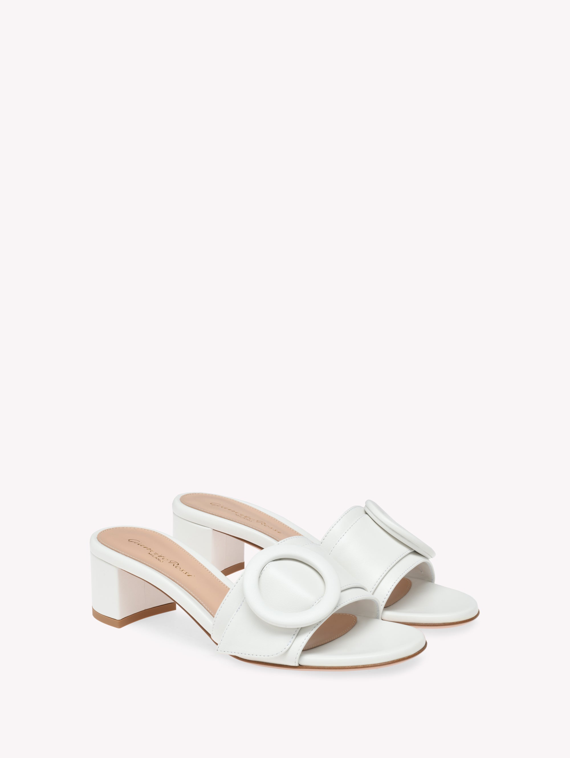 Sandales Venezia 45 en cuir lisse - Blanc