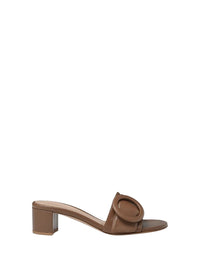 Sandales Venezia 45 en cuir lisse - Marron
